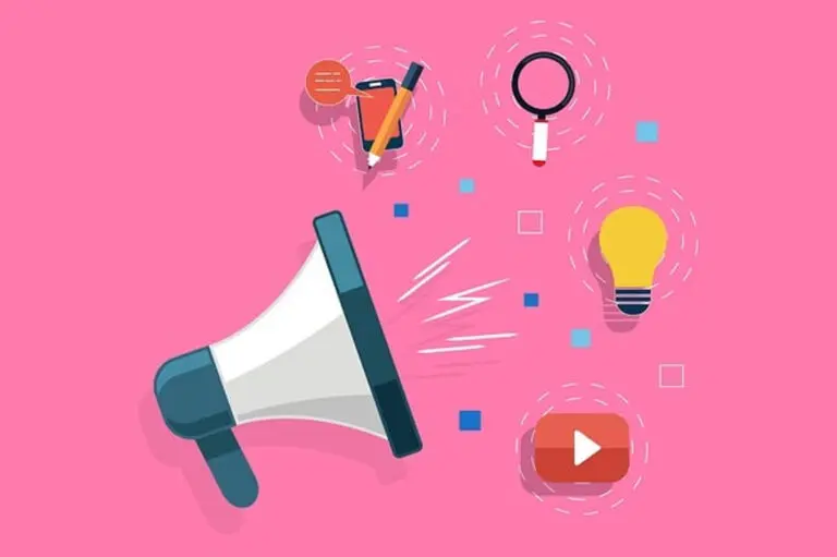 A megaphone symbolizing a successful content marketing strategy